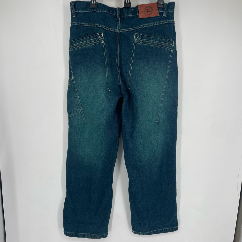 Vintage Y2K Kno Betta Mens 34 Denim Baggy Blue Jeans Grunge Streetwear Retro